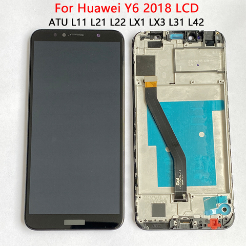 Original Honor 7A Pro LCD For huawei Y6 Prime 2022 LCD With Frame  Touch Screen Assembly ATU L11 L21 LX1 LX3 L31 L42 LCD Screen ► Photo 1/6
