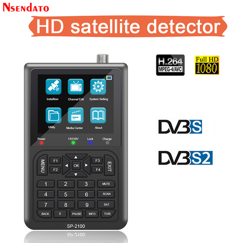 SATLINK SP-2100 HD Sat Finder DVB S/S2 Satfinder 3.5 Inch LCD Screen MPEG-2/4 Digital Signal Satellite Finder Meter pk WS 6906 ► Photo 1/6