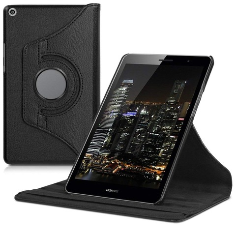 Rotating PU Leather Case for Huawei MediaPad T3 8.0 Honor Play Pad 2 KOB-L09 KOB-W09 Tablet Funda Cover for Huawei T3 8.0 Glass ► Photo 1/6