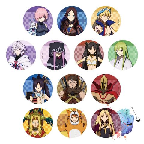 Fate/Grand Order Absolute Demonic Front: Babylonia Anime Badge Enkidu Gilgamesh Mash Merlin Ishtar Anna Metal Badge Brooch Pins ► Photo 1/2