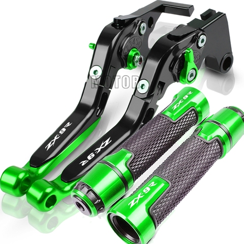 Brakes-Cluth For Kawasaki ZX9R ZX-9R 1998 1999 Motorcycle CNC Adjustable Foldable Brake Clutch Lever Handle Grips ZX 9R LOGO ► Photo 1/6