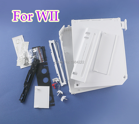 For Nintendo Wii Case Cover Housing Shell With Full Buttons Replacement With retail packing cover for wii accessories console ► Photo 1/6