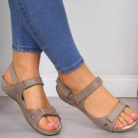 Women Sandals 2022 Casual Summer Shoes Women Low Heels Sandals For Wedges Shoes Soft Bottom Chaussure Femme Summer Footwear ► Photo 1/6