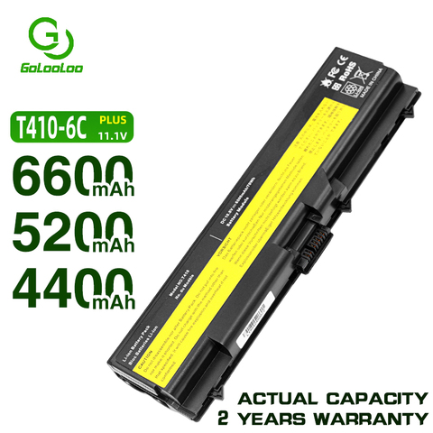 Golooloo T520 Battery for Lenovo ThinkPad Edge L410 T420 L420 T510 E40 E50 L512 W510 W520 L412 L421 L510 L520 SL410 SL510 T410 ► Photo 1/4