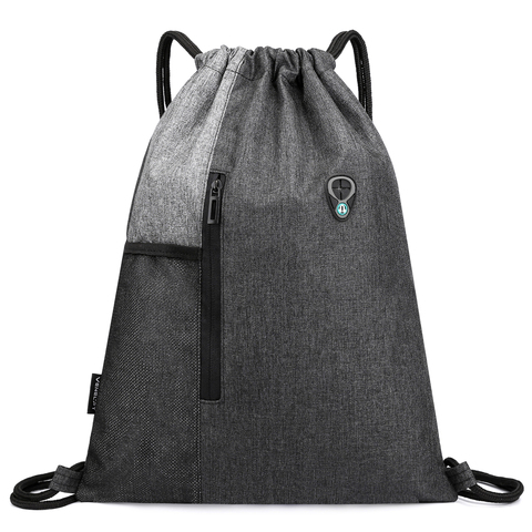 Drawstring Backpack Gym Sack with Earphones Jack Water-resistant Drawstring Bucket Bag Light Sack for Adults and Teenagers Kids ► Photo 1/6