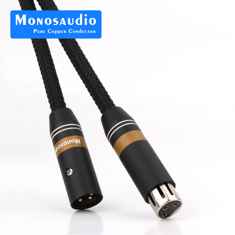 Monosaudio A202X Multiple 99.9998% Pure Copper Silver Plated Balance Interconect Cable Audio Video Extend XRL Cable , Hifi Cable ► Photo 1/6