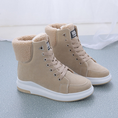 Women's New Martin Boots Women Plus Velvet Warm Short Tube Women's Boots Korean Casual Snow Boots Students Wild Cotton Shoes ► Photo 1/6