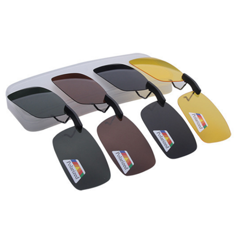 Unisex Polarized Clip On Sunglasses Near-Sighted Driving Night Vision Lens Anti-UVA Anti-UVB Cycling Riding Sunglasses Clip ► Photo 1/6