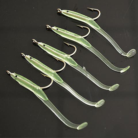 10pcs/lot 1g 6.8cm /0.5g 5.6cm Eel Soft Fishing Lure Pesca Peche Tackle Wobblers Fish Lures Carp Leurre Souple Soft baits ► Photo 1/3