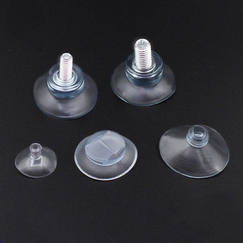 5 Pcs M6/M8 Screw Rubber Suction Cup Transparent Sucker Plastic Hooks for Glass Table Tops Storage Tool Suction Cup ► Photo 1/6