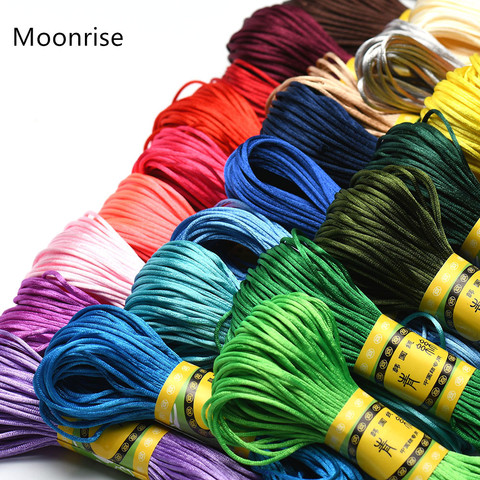 20M 1.5mm Satin Nylon Trim Cord, Rattail Cord Chinese Knot ► Photo 1/6