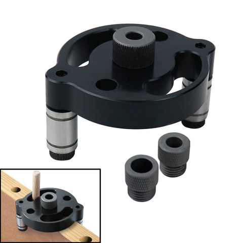 6/8/10mm Vertical Pocket Hole Jig Self Centering Dowelling Jig Hole Puncher Locator Drill Guide for Woodworking Carpentry Tools ► Photo 1/6
