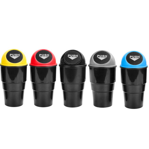 Car Trash Garbage Can Auto Trash Dust Case Holder Bin Box Car-styling Yellow Red Blue Black Gray ► Photo 1/6