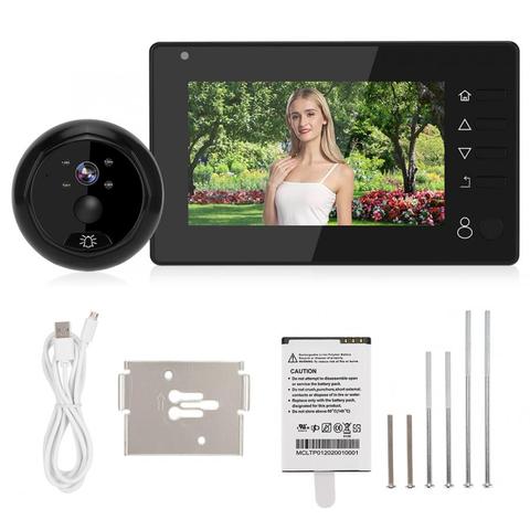 4.3in Smart Video Doorbell Night  PIR Motion Detection Door Peephole Viewer Home Security Night  Doorbell ► Photo 1/6