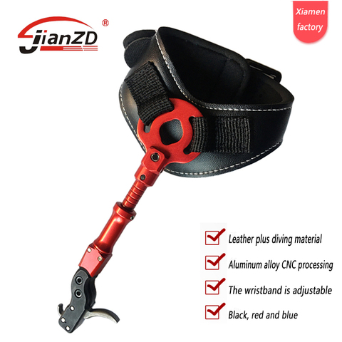 JianZD Black Color Archery Caliper Release Aid Compound Bow Strap Shooting Pro Arrow Trigger Wristband Archery Bow ► Photo 1/6