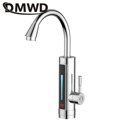 DMWD 3300W Electric kitchen instant heating faucet heater hot cold dual-use Tankless water quickly heating tap with LED display ► Photo 1/3