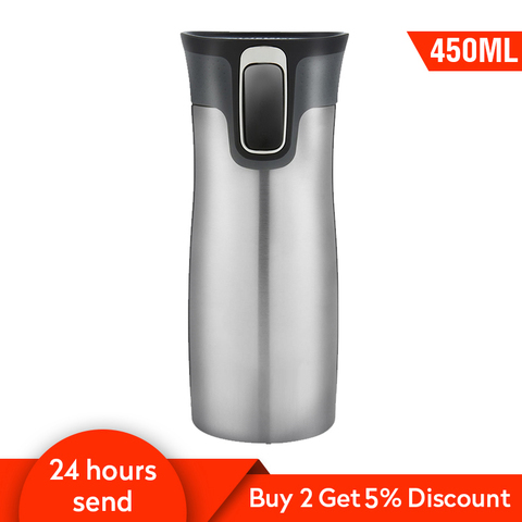 450ML Thermos Travel Mugs Thermos Bottle Garrafa Termica Thermos Café Cup Tumbler Water Bottles Stainless Steel Mugs Coffee Cups ► Photo 1/6