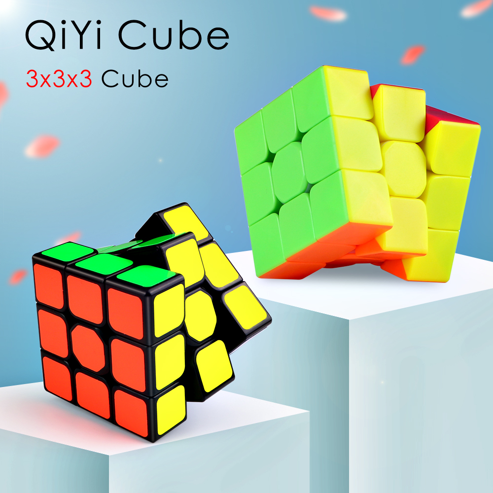Qiyi Magic Cube Sticker less Professional Competition Speed Cube Educational 