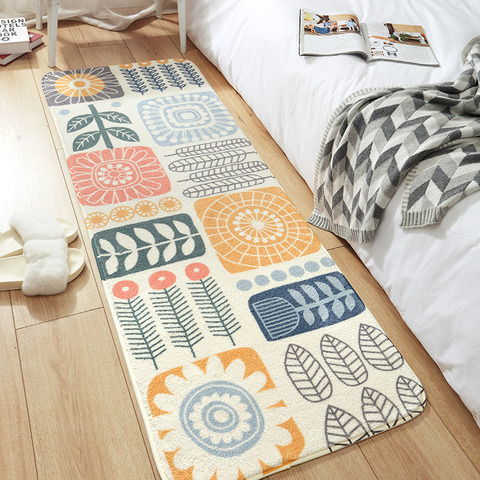 Super Dense Fluffy Home Rug Bedroom Bedside Carpet Soft and Comfortable Long Floor Mat Non-slip Absorbent Bathroom Door Mat ► Photo 1/6