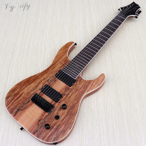 good quality mapwood top 8 string electric guitar mahogany solid wood double truss rod electric guitarre ► Photo 1/1
