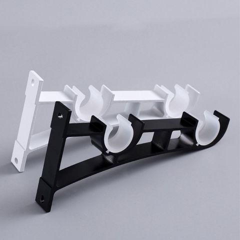 2pcs/set Double Curtain Rod Brackets Window Hardware Holder Home Decor Y98E ► Photo 1/5