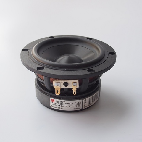 1PCS New Audio Labs 4'' Hifi Midwoofer Speaker Driver Ceramics Mixed Cone Dual Casting Aluminum Frame 4/8ohm Option 50W D120mm ► Photo 1/5