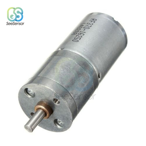 JGA25-370 Mini DC Motor 12V Electric Gear Motor High Torque 5/10/15/20/30/60/100/150/200/300/400/500/1000/1200 rpm ► Photo 1/6