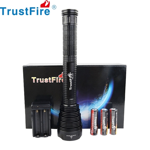 TrustFire J18 18650 LED Flashlight Super Bright 8000 Lumens Water Resistant 5 Light Modes Large Tactical Torch ► Photo 1/6