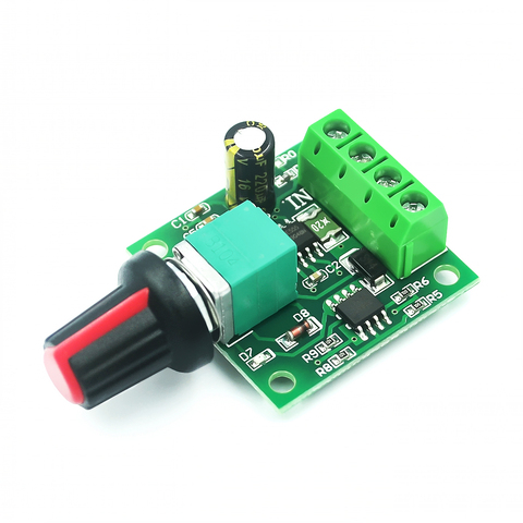 New DC 1.8V 3V 5V 6V 12V 2A PWM Motor Speed Controller Low Voltage Motor Speed Controller PWM 0~100% Adjustable Drive Module ► Photo 1/4