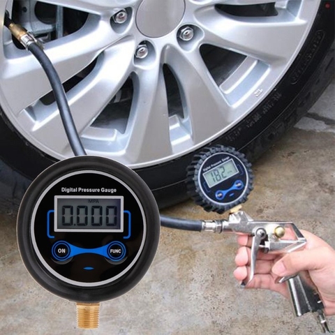 0-200PSI LCD Digital Tire Pressure Gauge Car Auto Motorcycle Tyre Air PSI Meter 1/8