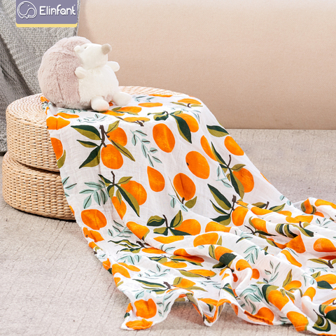 Elinfant muslin baby swaddl Blanket Newborn Rayon Stretch Knit Wrap Hammock Swaddling Padding Nubble Wraps Bath Towel ► Photo 1/6