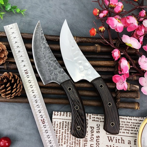 Special slaughtering forging hammer pattern meat selling knife meat knife cutting knife cutting killing knife stainless steel ► Photo 1/5