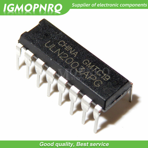 10pcs ULN2003APG ULN2003A ULN2003 ULN2003AP DIP-16 Darlington Transistors 7-Circuit 2.7kOhm 500mA 50V VCE 1K HFE ► Photo 1/1