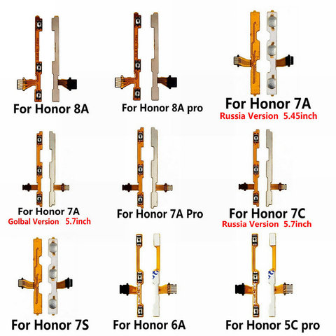 New Power On Off Volume Button Flex Cable For Huawei Honor Play 8A 7A 7C 7X 7S 6A 6C 6X 5C Pro Repair Parts ► Photo 1/2