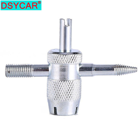 DSYCAR 1Pcs Universal Tyre Valve Core Tools Valve Core/4 Way Car Truck Tire Screwdriver Valve Stem Core Remover Installer Tool ► Photo 1/6