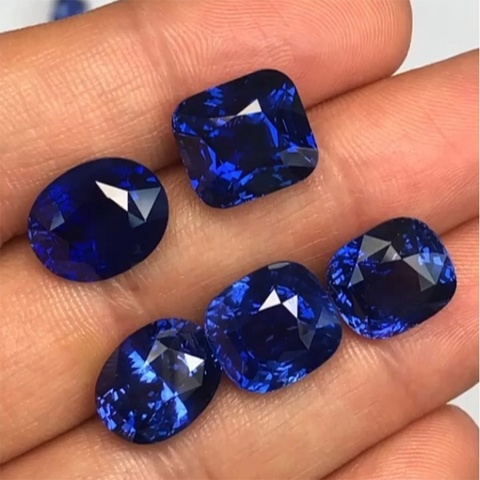 1PCS Natural Cutting 3A Tanzania Sapphire Corundum Spinel Various Shapes Mosaic Jewelry Diy Blue Gem AAA Stone of Jewelri ► Photo 1/6