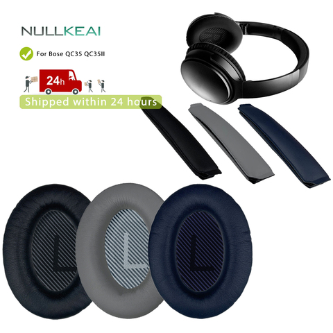 NULLKEAI Replacement Earpads Headband For Bose QC35 QC35II Headphones High Quality Earmuff ► Photo 1/6