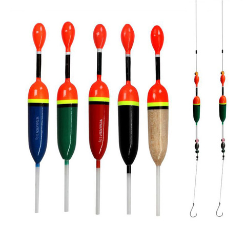 10Pcs/set Fishing Float Paulownia Wood Fishing Tackle Tool Fish