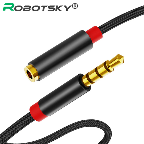 3.5mm Jack AUX Audio Male to Female Extension Cable with Microphone Stereo 3.5 Audio Adapter Compatible for PC Headphones ► Photo 1/6