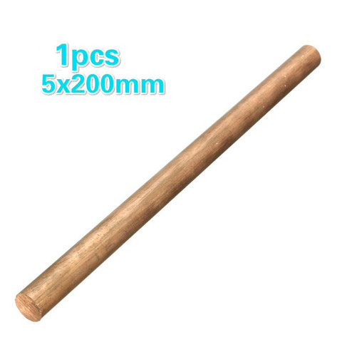 1pcs 5mmx200mm copper rod, used for milling/welding/copper plating solution/metal processing ► Photo 1/3