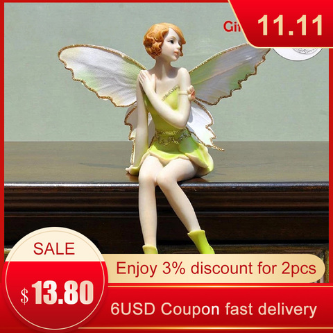 Flying Flower Fairy Creative Statue Gifts Resin Decoration Car Accessories Souvenir Birthday Gift Crafts ► Photo 1/6