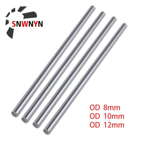 2PCS/Set Linear Optical Axis OD 8mm 10mm 12mm  Shaft Cylinder Linear Rail Smooth Round Rod Length 300-600mm For 3D Printer Parts ► Photo 1/6