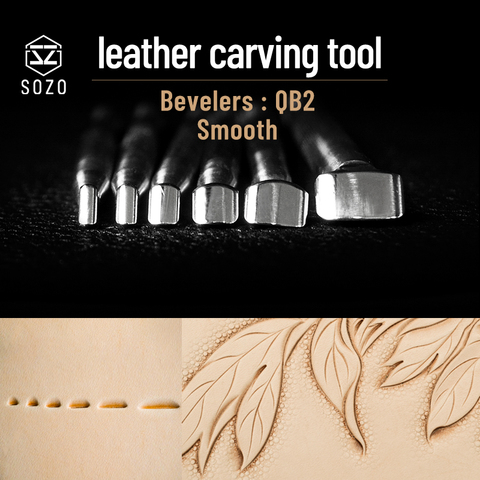 SOZO QB2 Leather Work Stamping Tool Eevelers Smooth Sheridan Saddle Make Printing Carving 304 Stainless Steel Stamps ► Photo 1/6