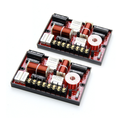 2PCS 3 Way 150W DIY Car Speaker Filter Circuit Frequency Divider Automotive 3-Order Theater Hifi Stereo Audio Crossover Filters ► Photo 1/6