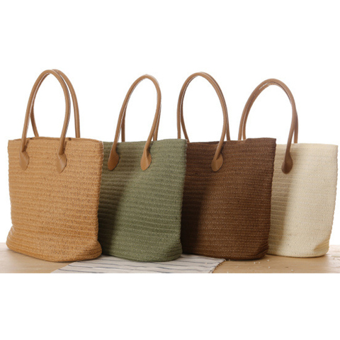 European style straw bag shoulder bag fashion simple travel beach woven women bag ► Photo 1/6