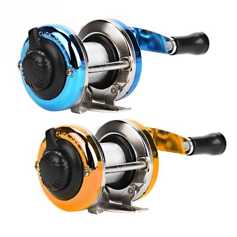 Mini Metal/Plasticl Drum Fishing wheel Portable Winter Ice Fishing Reel Wheel with Wire Outdoor Tackle  fishing Accessories ► Photo 1/6