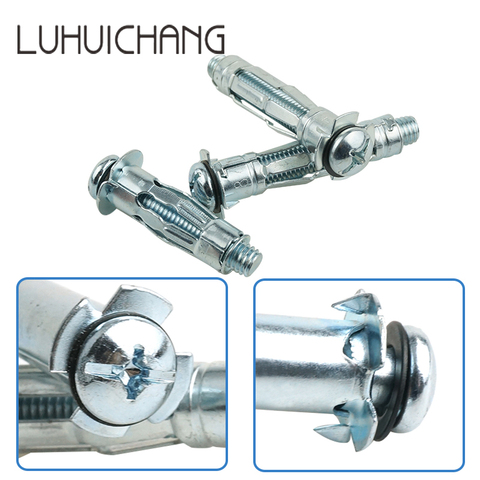 LUHUICHANG M4 M5 Hollow Wall Anchors Metal Cavity Plasterboard Plug Fixing Screw High Quality ► Photo 1/6