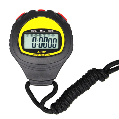 Large Display Electronic Stopwatch Professional Running Timer Sports Referee Coach Timer Water Resistant Running Stopwatch ► Photo 1/6