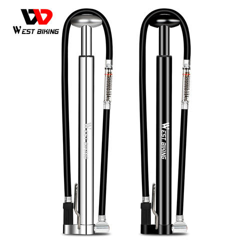 WEST BIKING 160PSI High Pressure Bicycle Pump Cycling Air Inflator MTB Bike Tyre Pump Bomba De Bicicleta AV/FV Bike Tire Pump ► Photo 1/6