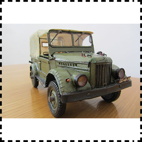 1:25 Scale GAZ-69M Four-wheel Drive Light Truck DIY Handcraft Paper Model Kit Puzzles Handmade Toy DIY ► Photo 1/6